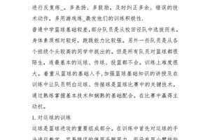 专业篮球运动员的稳定性训练心得:提升赛场表现的关键